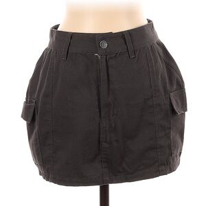 motel army green cargo mini skirt xs